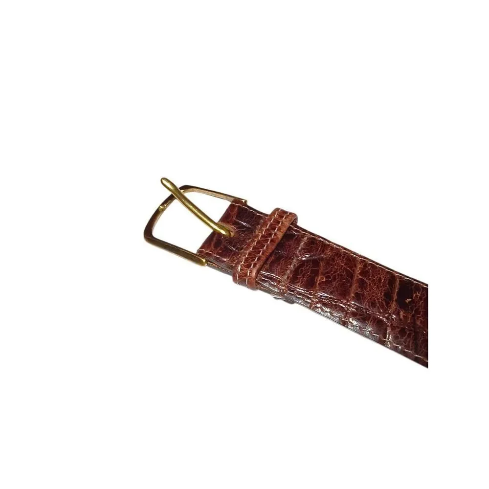 Genuine leather belt Made in Oklahoma Nicely worn in! 44